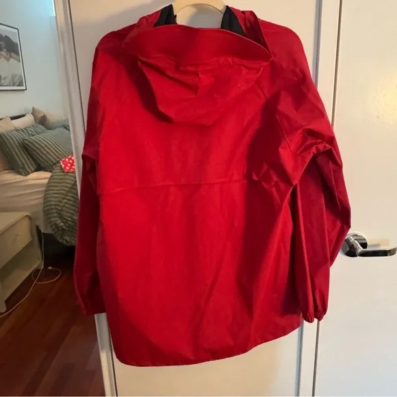 VINTAGE Lands' End Unisex Red Rain Coat - Picture 6 of 7